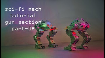 Sci-Fi Mech(robot) Modeling in Blender Bangla for beginners-(part-08)-mds design