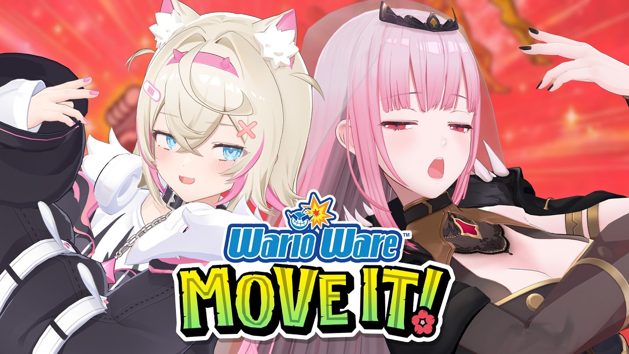 【WarioWare: Move It!】light pink collab in 3D!! with mococo!! #calliolive