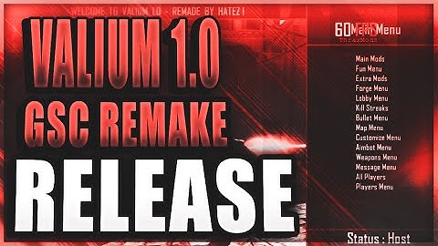 [BO2/1.19] Valium 1.0 GSC Remake by Hatez [RELEASE] + Download!