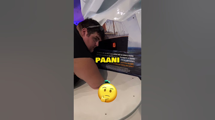 Recreation of the Frozen Water in Titanic 🥶