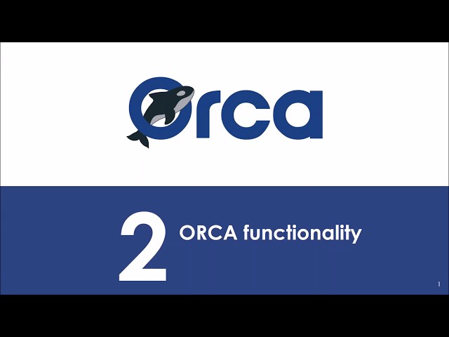 (Webinar) ORCA OpenCall 1 for Experiments - ORCA functionality