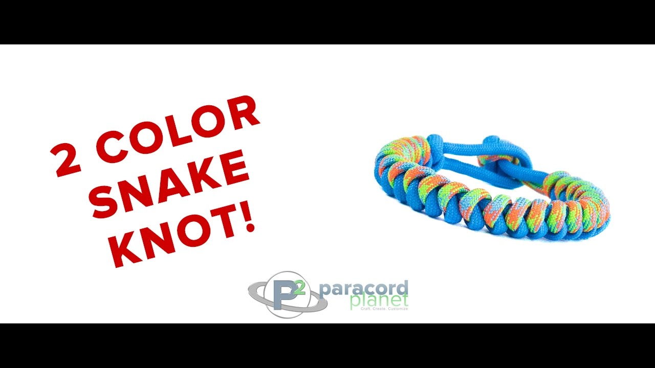 Snake Knot Adjustable Paracord Bracelet Custom Colours 