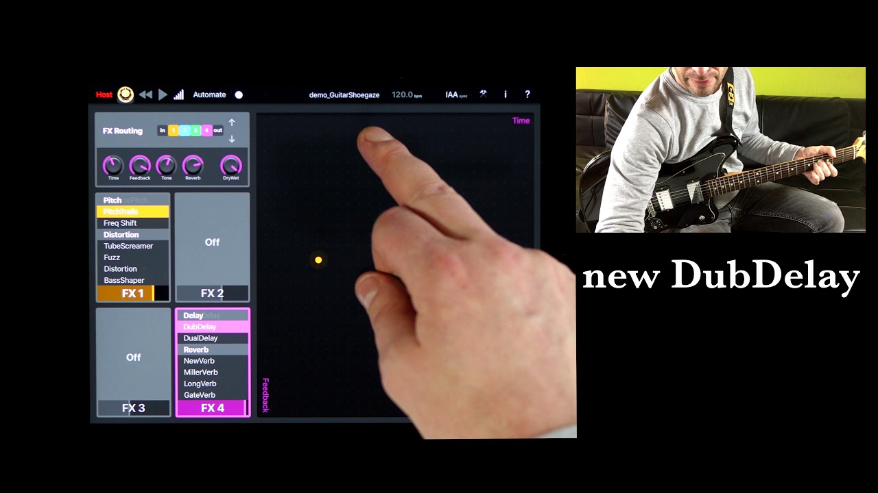 Elastic FX update 1.0.2 demo with Bias FX and guitar