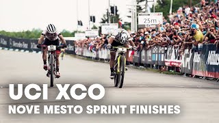 The sprint finishes light up the Nové Město XCO finals. | UCI MTB 2018 Highlights