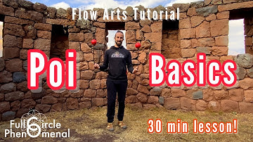Beginners Poi (basics of flow arts): Pendulums, Cross Points, Planes, Split Time- Introduction Level