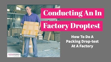 Product Packing Drop-test At a Factory.
