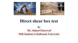 Direct shear box test (English)