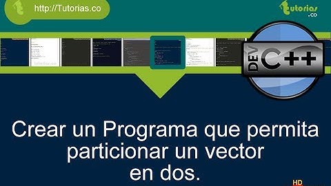 arrays -- visual C++(particionar un vector en dos)