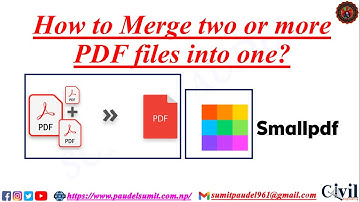 How to merge two more pdf files into one?||Without using any software through online || Smallpdf.com