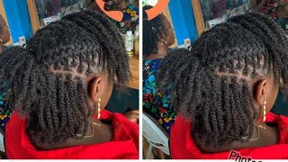 NATURAL HAIR TWIST STYLES | TWIST HAIRSTYLE FOR NATURAL | MINI TWISTS #braids #hairstyle#twist