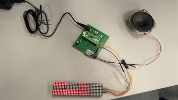 Raspberry Pi Pico with LED Matrix and Speaker on PCB