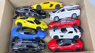 Box Full of Model Cars -Mazda Mx5, Koenigesgg Jesko, Lamborghini Scv12, Byd Yang Wang U8, Toyota Car