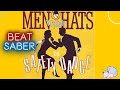Beatsaber workout routine men without hats safety dance