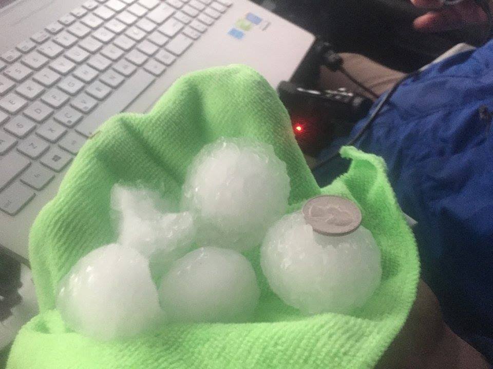 MASSIVE Hail Hits Storm Chasers In Texas Panhandle (04/11/15) - YouTube