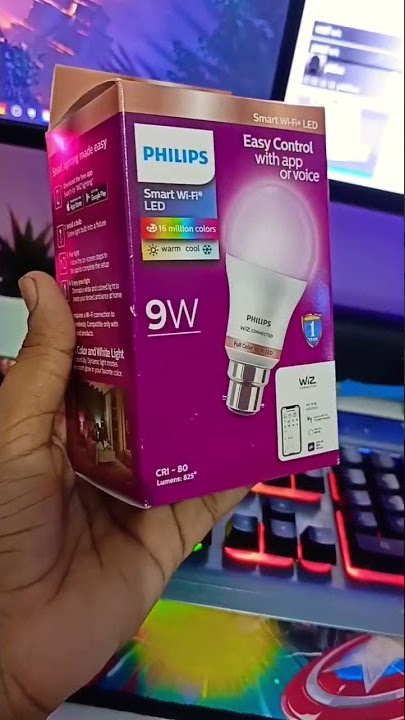 Philips 9 Watt Wifi Enabled Smart Bulb #shorts