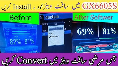 Gx6605s Softwer Update Method|how to install gx6605s new software  in receiver