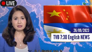 TVB News| 26 Sep 2023 | Philippines vows to remove 'floating barriers' placed by China TVB News| 26 Sep 2023 | Philippines vows to remove 'floating barriers' placed by China