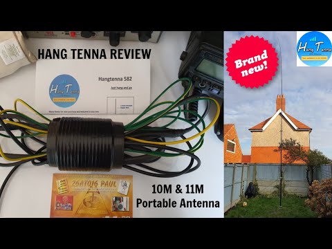 Hang Tenna 582 Review! 10m & 11m portable antenna! This thing is amazing! using my DX Commander pole