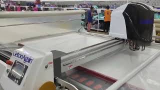 #GetonAgain #RaiseAgain Automatic Fabric Spreader and Cutter Machine in Cuotomer #spreading #cutting