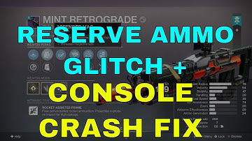 Console Crash Fix + Extra Reserve Ammo Glitch - Mint Retrograde Infinite Special Ammo? Theory