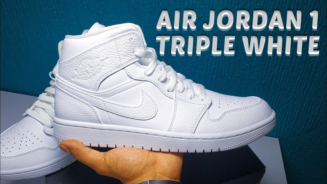 AIR JORDAN 1 TRIPLE WHITE | UNBOXING | NIKE JORDAN | THIS IS OPENING ...