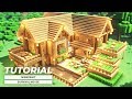[Minecraft] How To Build a Large Oak Wood Survival Starter House(Tutorial)