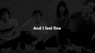 R.E.M. - It's The End Of The World As We Know It (And I Feel Fine) - with lyrics on screen.
