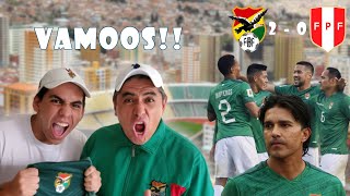 REACCIÓN BOLIVIA 2 - 0 PERÚ - Eliminatorias Conmebol