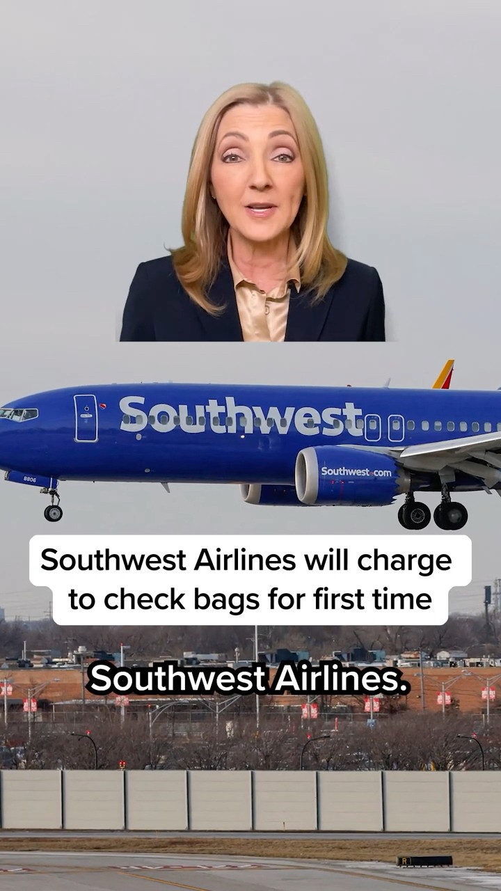 Southwest Airlines will charge to check bags for first time