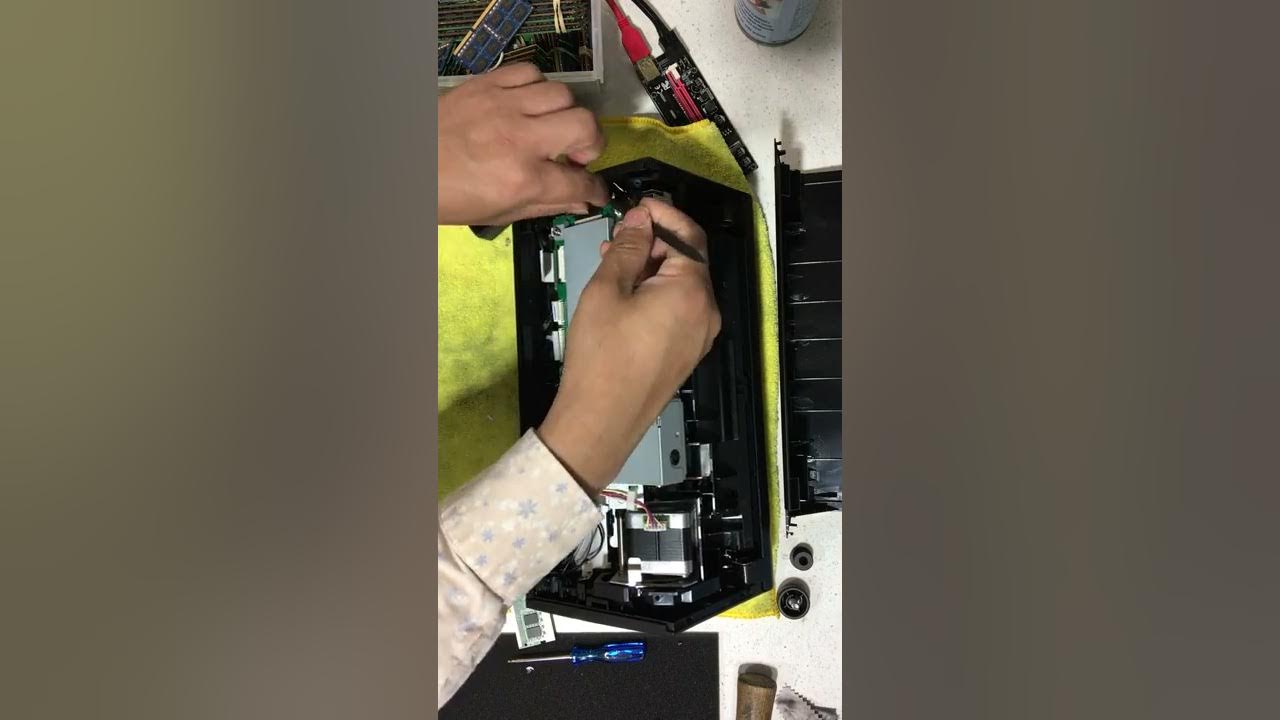Fujitsu Scansnap ix500 disassembly - YouTube