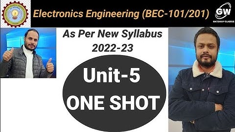 UNIT-5 I ONE SHOT I Electronics Engineering by Abhishek Aman sir