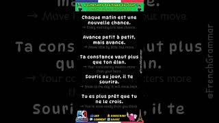 🇫🇷 5 Citations Positives du Jour 💙 🇬🇧 5 Positive Quotes to Start Your Day @FrenchGrammar #education