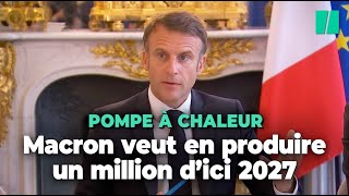 Macron prévoit la production d'un million de pompes à chaleur d'ici la fin du quinquennat
