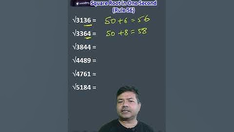 Calculate Square Root within Second|1 Minute Maths Trick|Sarwar Sir| #shorts #mathstrick #trick