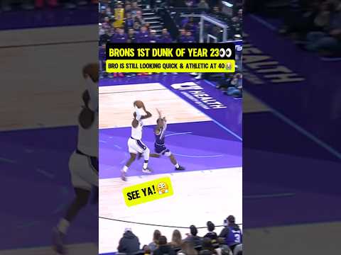 LeBron gave lil bro NO CHANCE😭