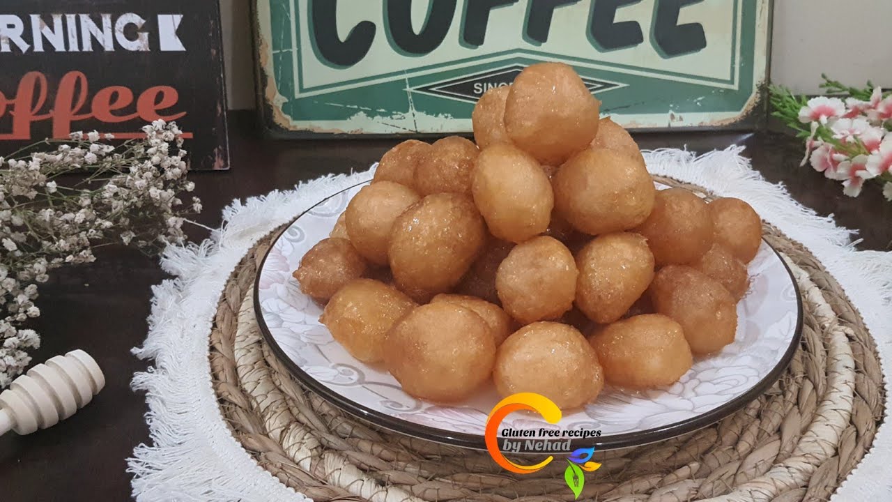 لقمه القاضى (الزلابيه )الخالية من الجلوتين   مقرمشه وطريقه الشربات المظبوط