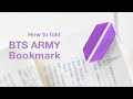 How to fold BTS ARMY logo bookmark (Li Kim Goh)