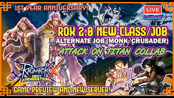 [ROX] Monk/Crusader Job Class Preview. Skill Build, Anime Collab, 1st Year Anniversary ROX 2.0