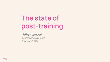 How language model post-training is done today