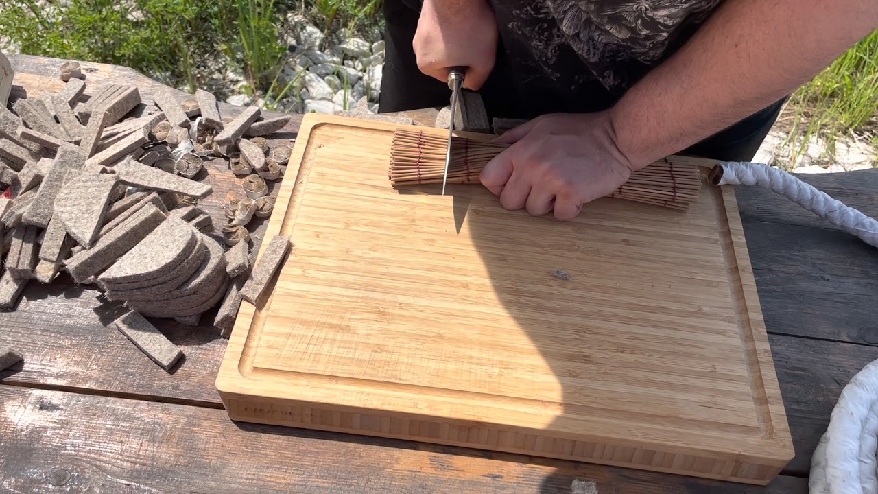 Тест ножа из прочнейшей стали S390 / Нож Русский 2 / Кузница Медведь