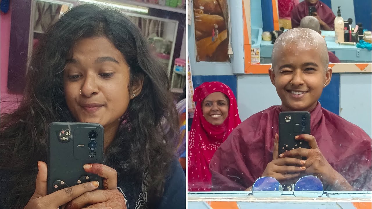 राजस्थानी लड़की ने खुशी से मुंडन कराया | Rajasthani Girl Headshave | Hair Donation