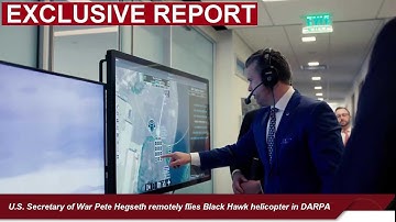 U.S. Secretary of War Pete Hegseth Remotely Flew Unmanned Black Hawk by Screen in DARPA Test