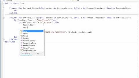 VB 08 TUTORIAL: Simple LOGIN System