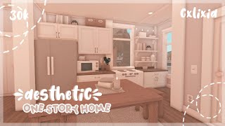30k Aesthetic 1-Story Home | Bloxburg House Build