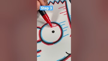 How to Draw Glitch Art! 😍 | Easy Tutorial #shorts #art #drawing