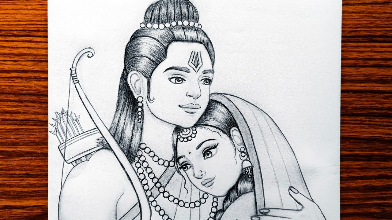 Lord Shree ram pencil drawing || Ram Navami drawing for beginners - YouTube
