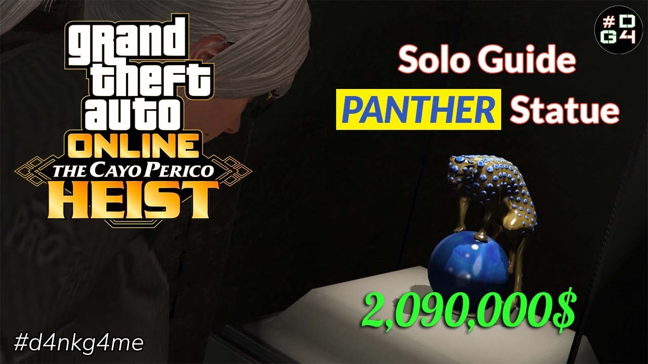 GTA Online Cayo Perico PANTHER Statue SOLO Guide Hard Mode YouTube