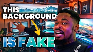 Create Fake REALISTIC YouTube Studio BACKGROUND For FREE (Step-By-Step TUTORIAL)