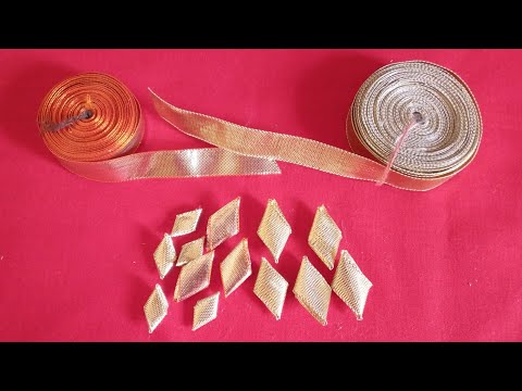 How To Make Gota Patti Leaves Gota Leaf Making At Home