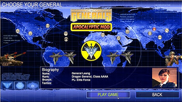 Boss general all challenge! C&C Generals Zero Hour Apocalyptic mod.